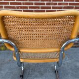 Cesca model design chair with armrests chrome version