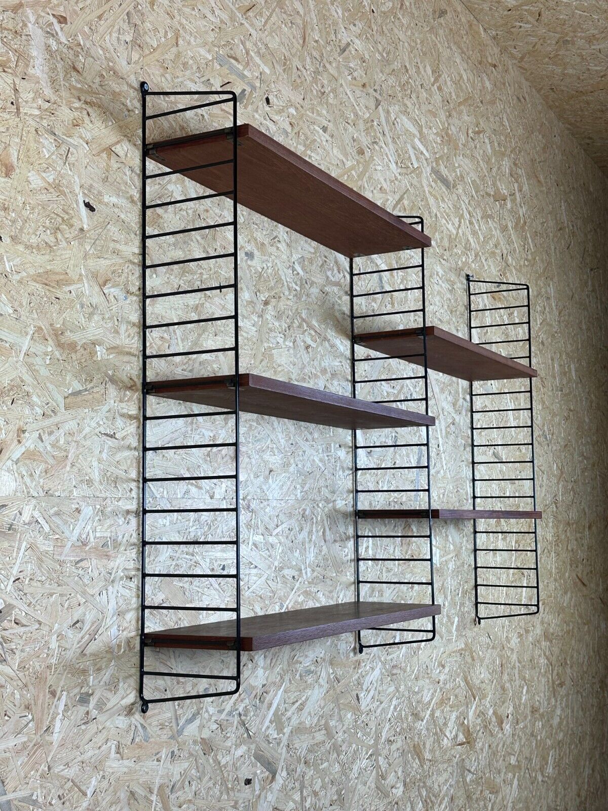 60s 70s teak string shelf module by Kajsa & Nils "Nisse" Strinning Sweden