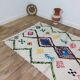 Handmade wool Berber rug 242 X 138 CM