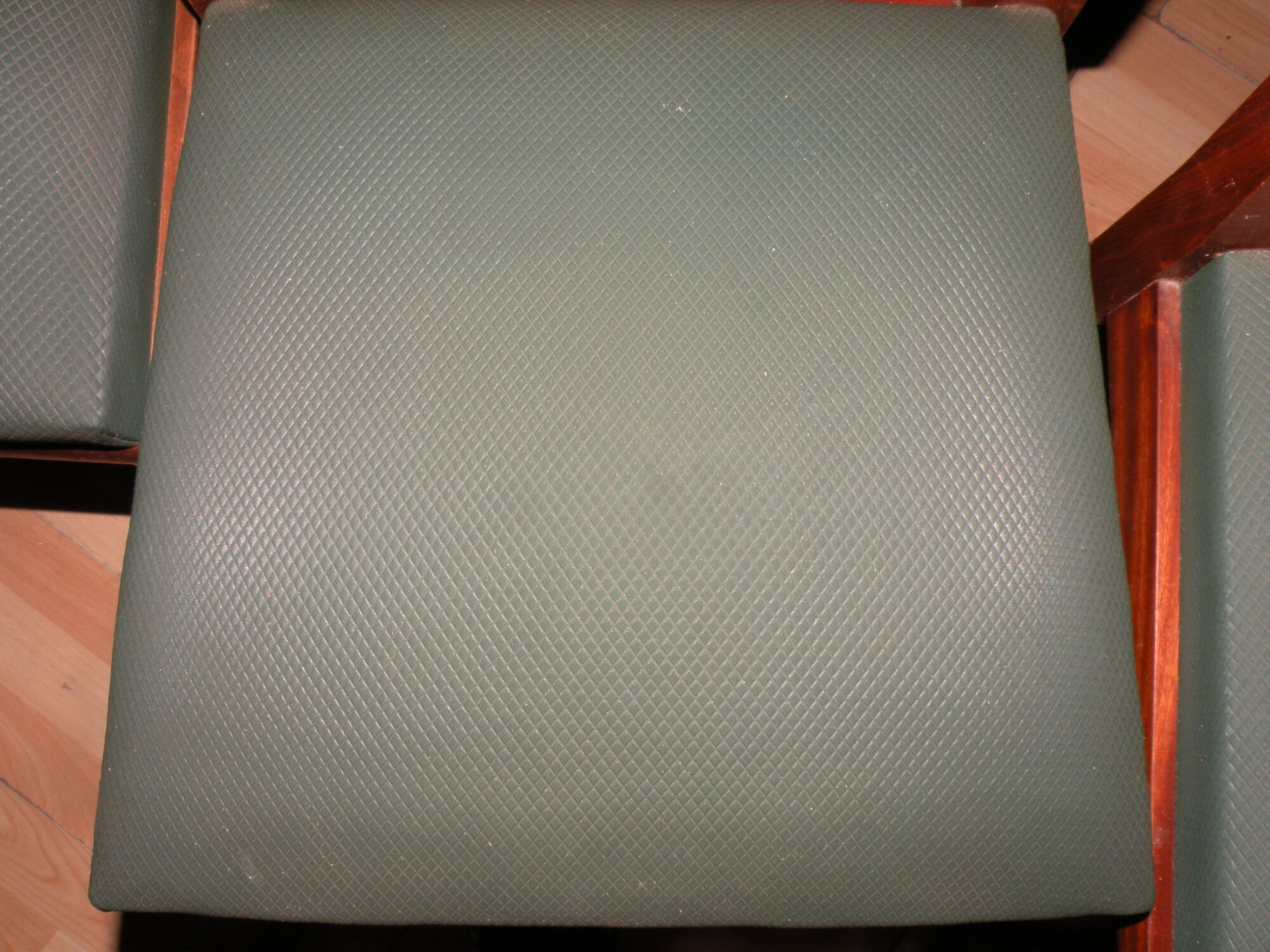 Set of 12 high quality mahogany and skai chairs 1940-1950