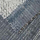 7x9 Blue White Modern Vintage Rug, 200x271Cm SK 34018 FREE SHIPPING