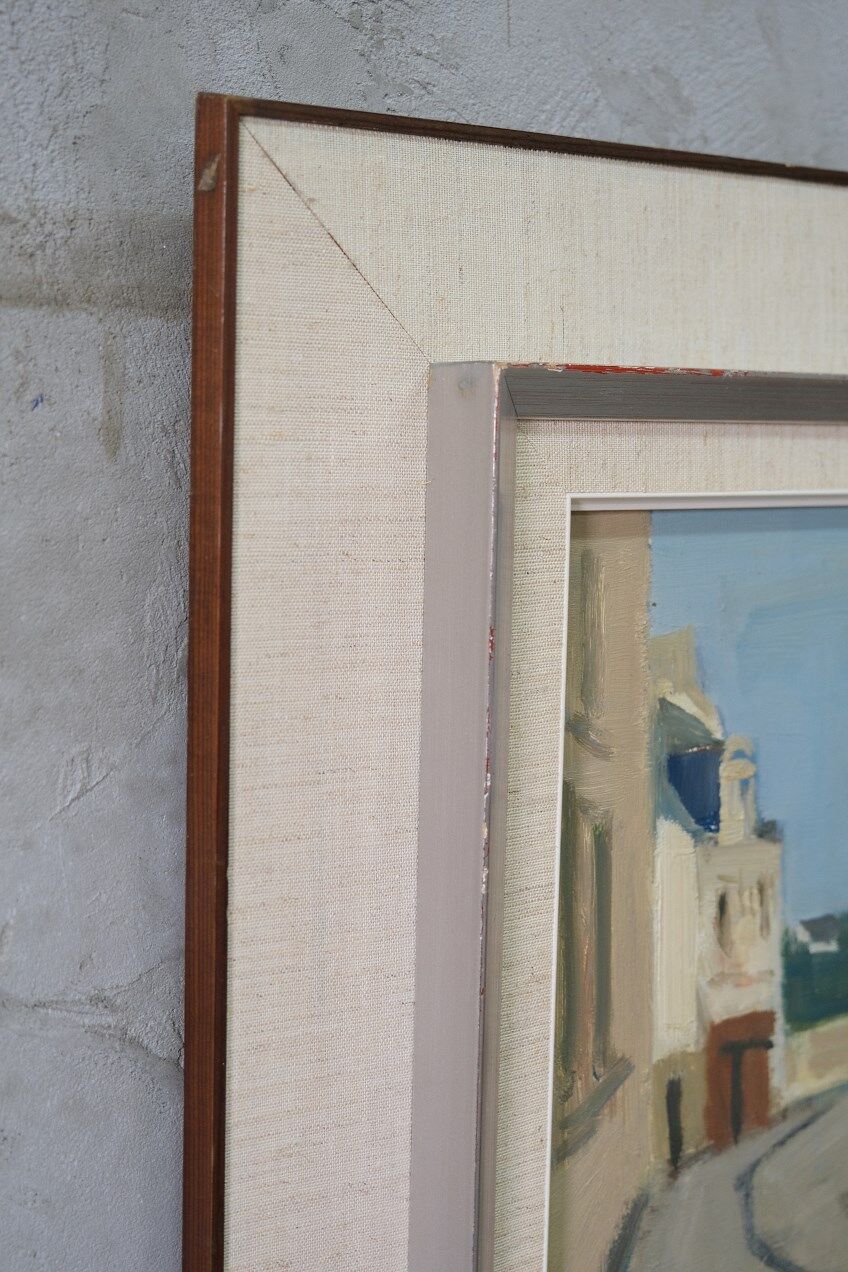 Ove Olson ( 1903-1975 ), Swedish Modern Painting, 1972, Oil on Cardboard