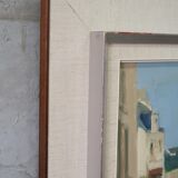 Ove Olson ( 1903-1975 ), Swedish Modern Painting, 1972, Oil on Cardboard