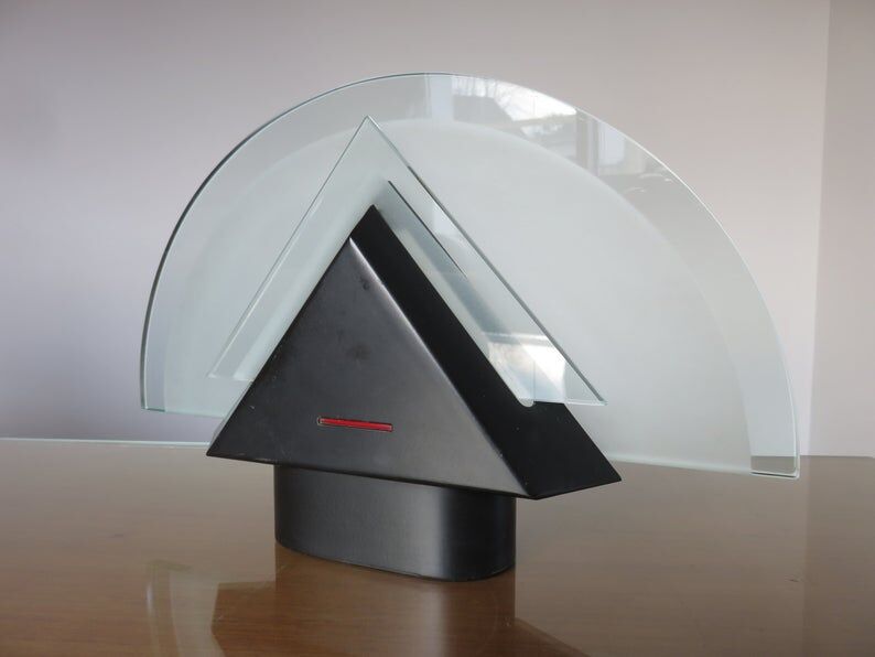 Graphic lamp "half moon" 1980s era Memphis