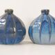 Paire de vases vintage en grès