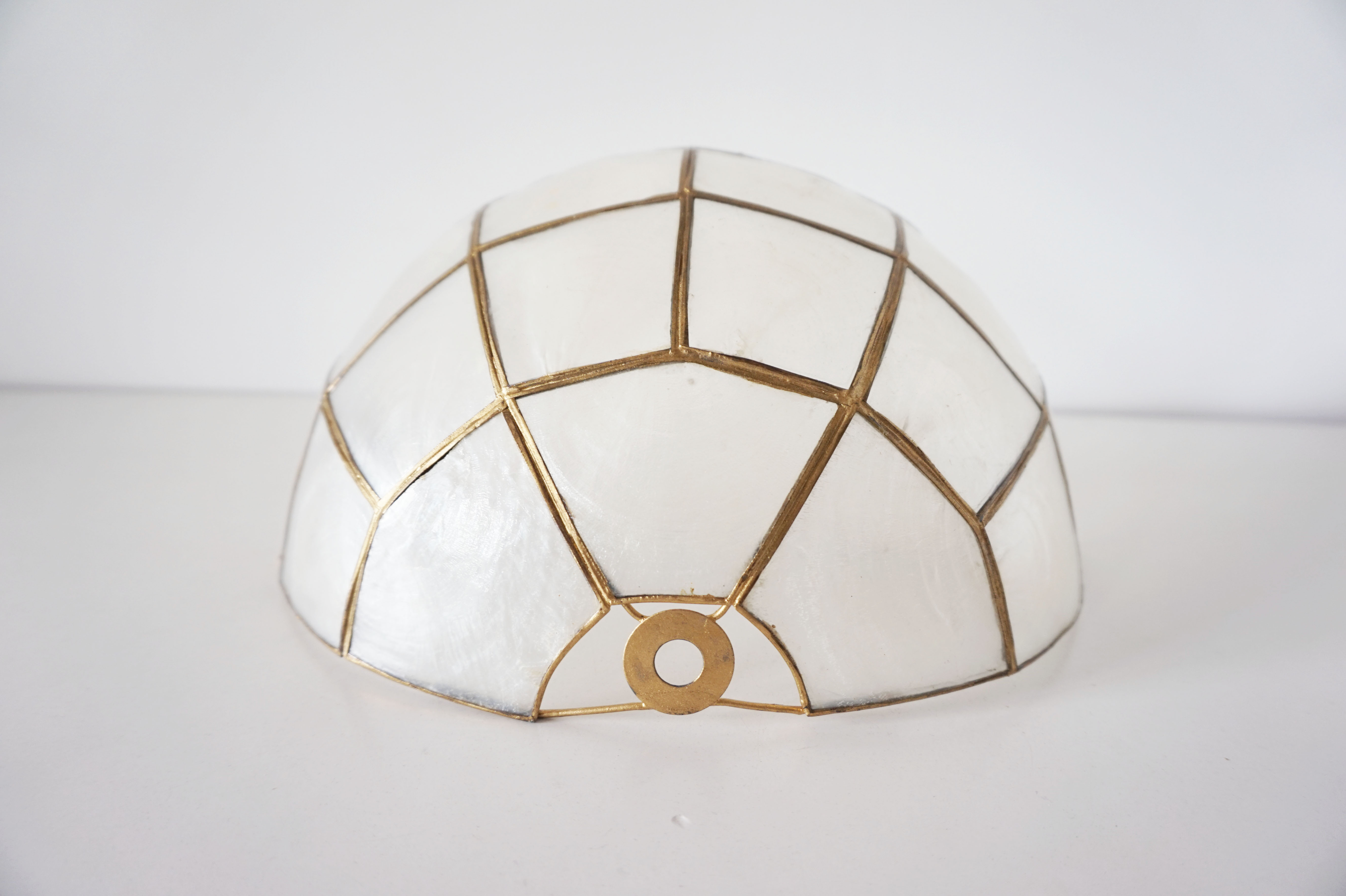 Mother-of-pearl shell shape wall lamp