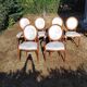 4 chairs and 2 armchairs