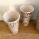 Speckled stoneware orangeade service signed FARAH (Vallauris, 19th century)