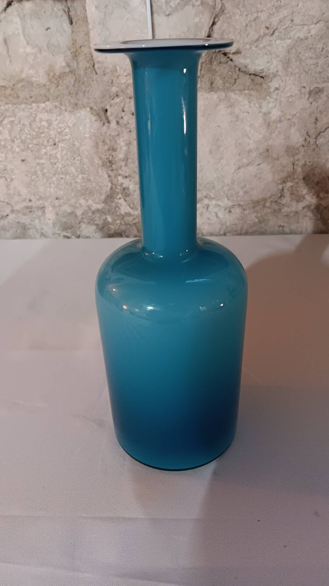 Vase Gul par Otto Brauer pour Holmegaard