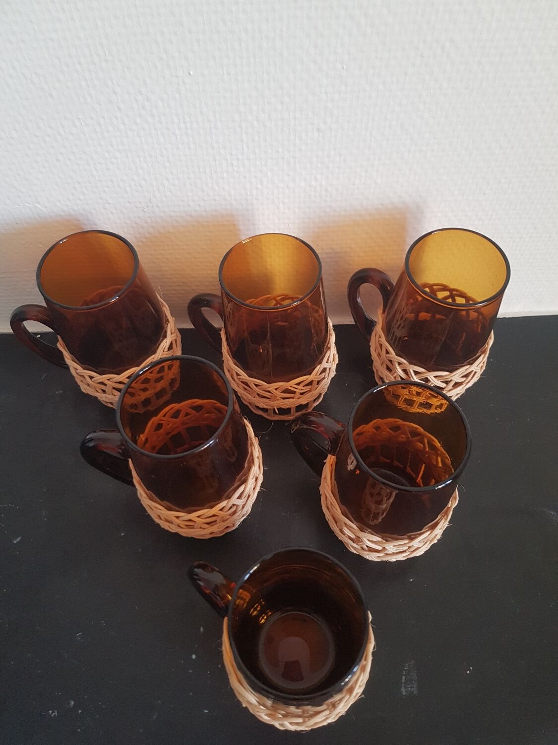 Lot de 6 verres vintage
