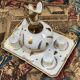 Empire style liqueur service, fly decoration
