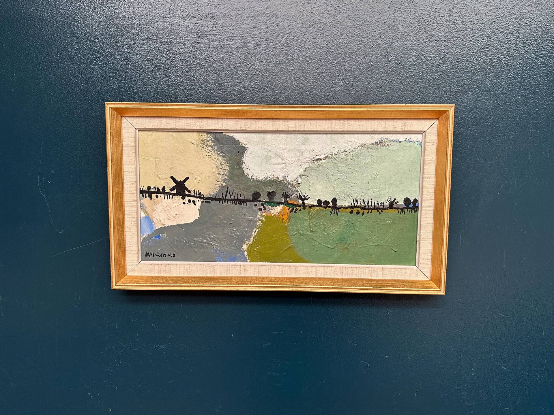 Swedish Oil on Canvas – “Kvarnvägen” by Hans Osswald – Signed