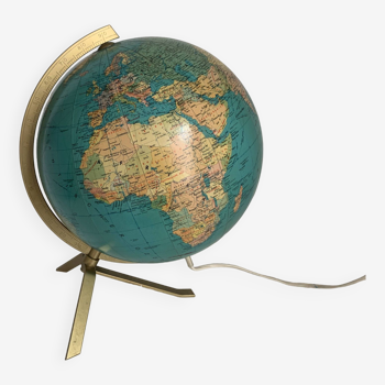 Vintage terrestrial globe 1960 PVC JRO wechselbild - 33 cm