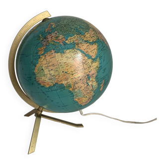 Vintage terrestrial globe 1960 PVC JRO wechselbild - 33 cm