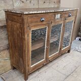 Ancien vaisselier en teck birman