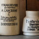 Tmeraire mustard jar and old-fashioned Bornier Dijon vinegar bottle