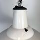 Industrial British White Enamel Factory Pendant Lamp from Benjamin, 1960s