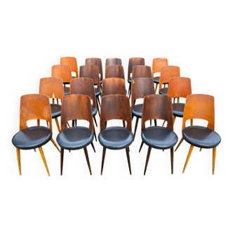 Set of 18 Baumann Mondor chairs