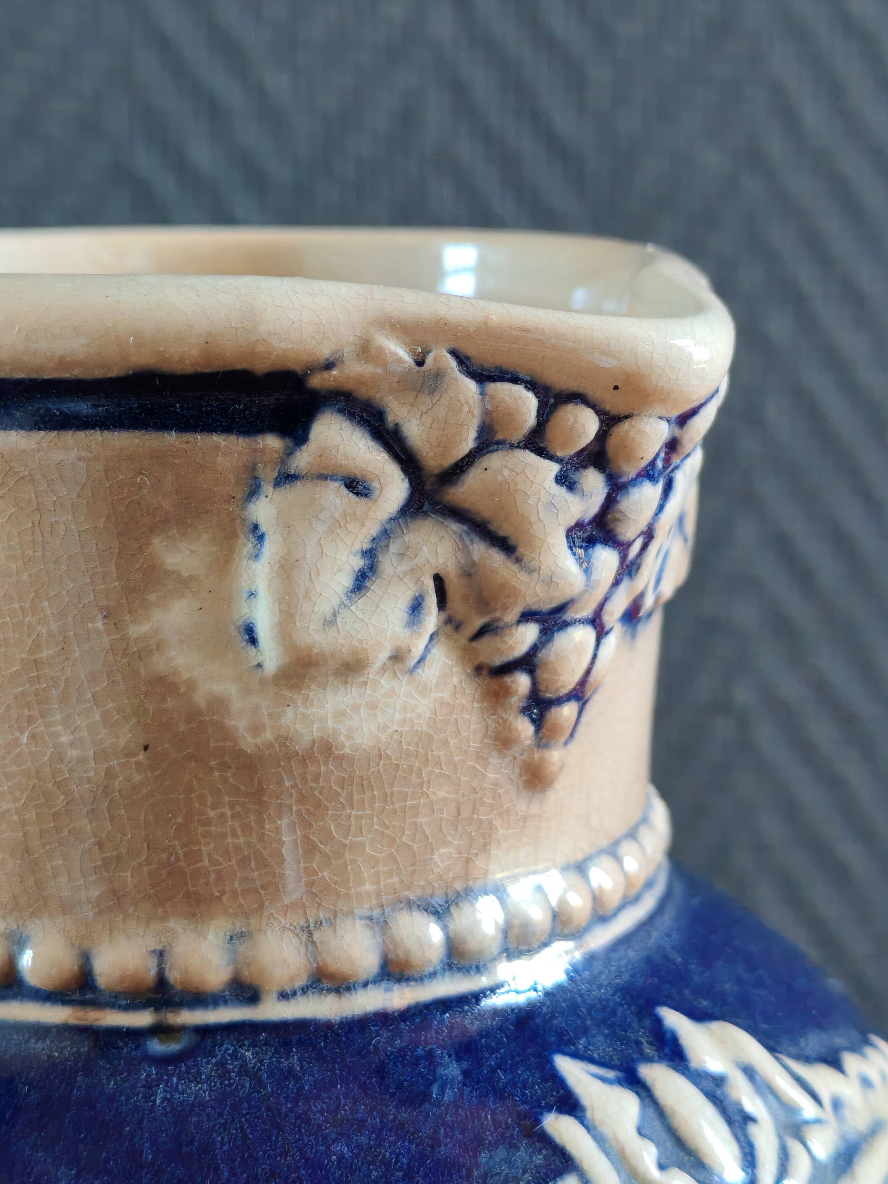 Old Stoneware Wine Jug from Westerwald, Germany