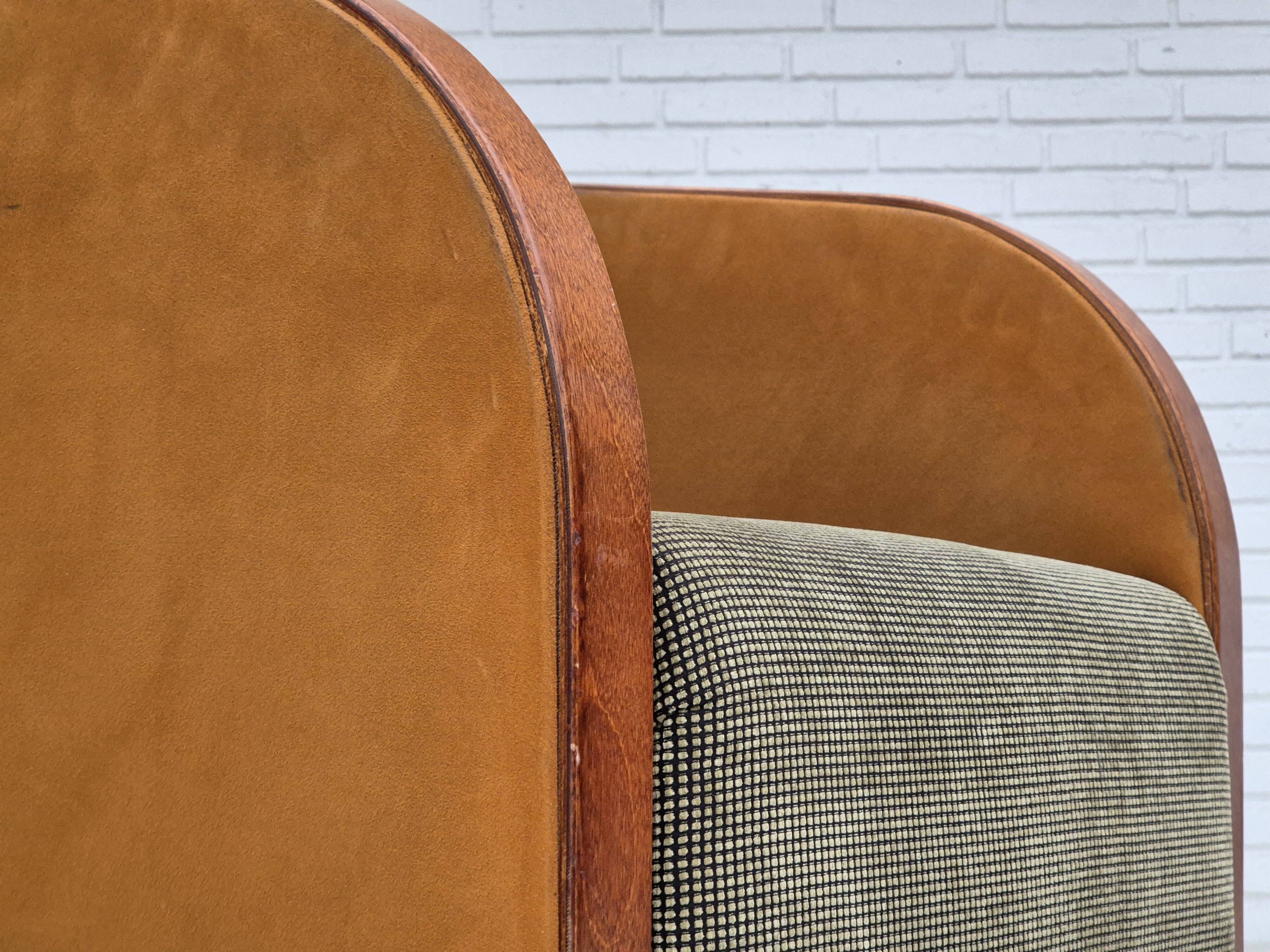 Années 1970, chaise longue scandinave, très bon état d'origine, style art déco.