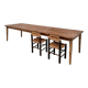 XXL table in solid pine, circa 1970