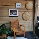 Wicker armchair