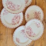 Serving of 6 plates in iron earth