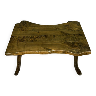 brutalist coffee table in solid wood