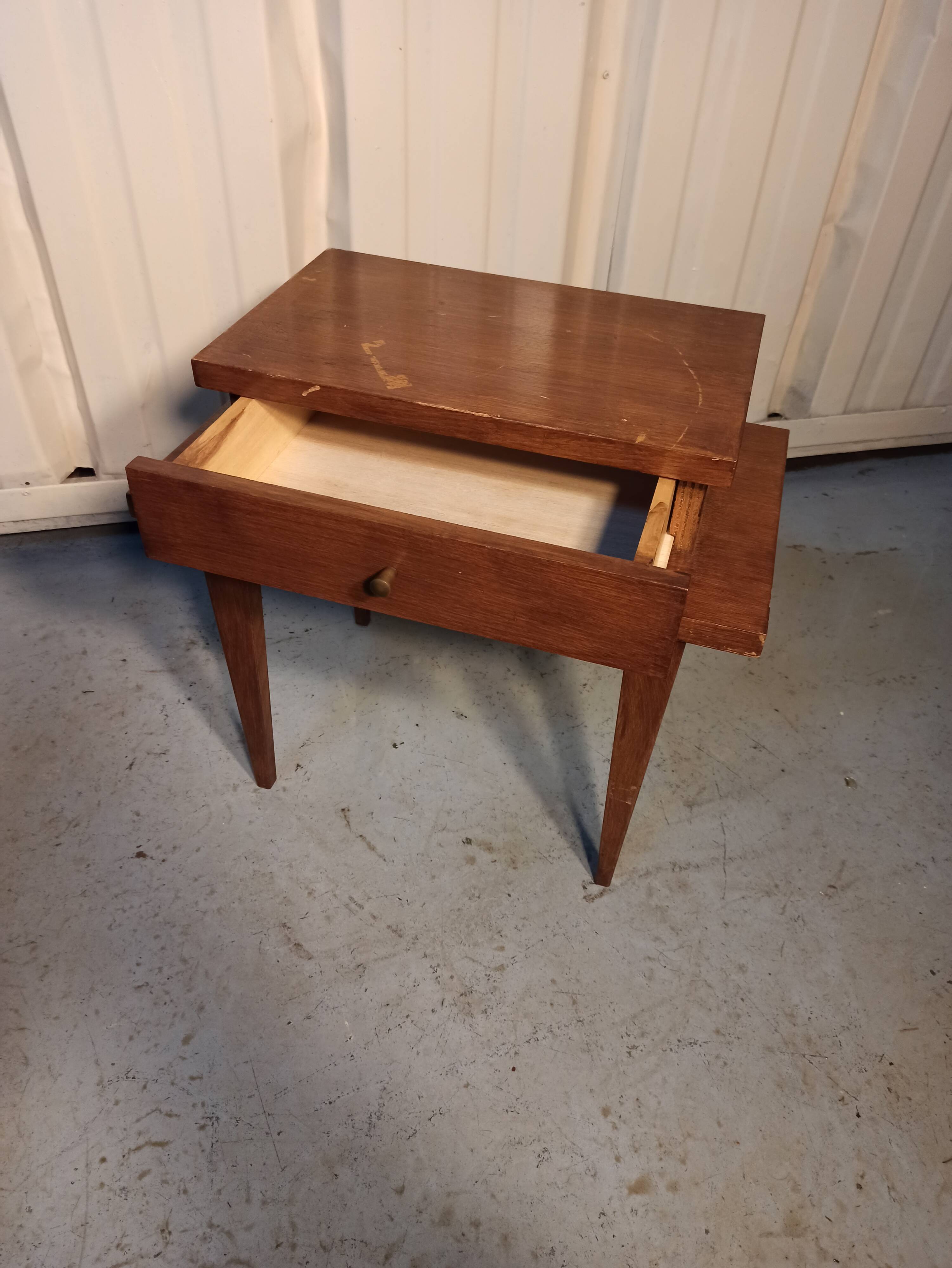 Bedside table, with a drawer. 50s-60s