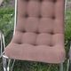 Chair tubular in Brown velvet of the 1970s
