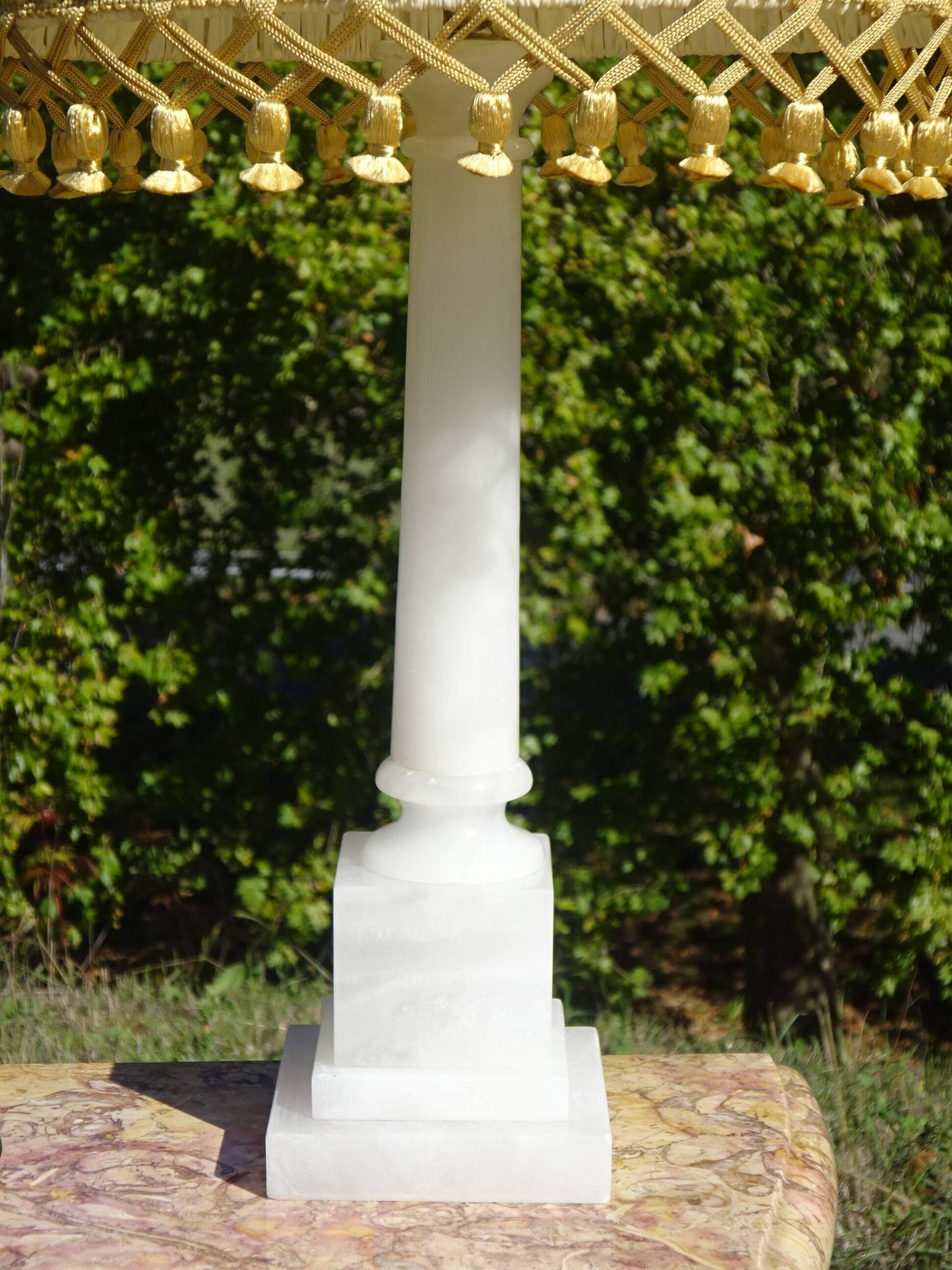 Lampe en albâtre