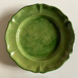 Glazed clay dish Biot verte XXL 1960