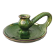Glazed terracotta candle holder