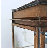 Vintage Mid Century Handmade Brass Wall Vitrine