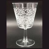 6 vintage Luminarc France arabesque 13 cl stemmed glasses