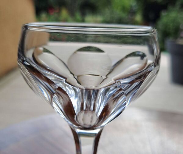 5 verres en cristal Saint Louis modèle Bristol h 15.5 cm