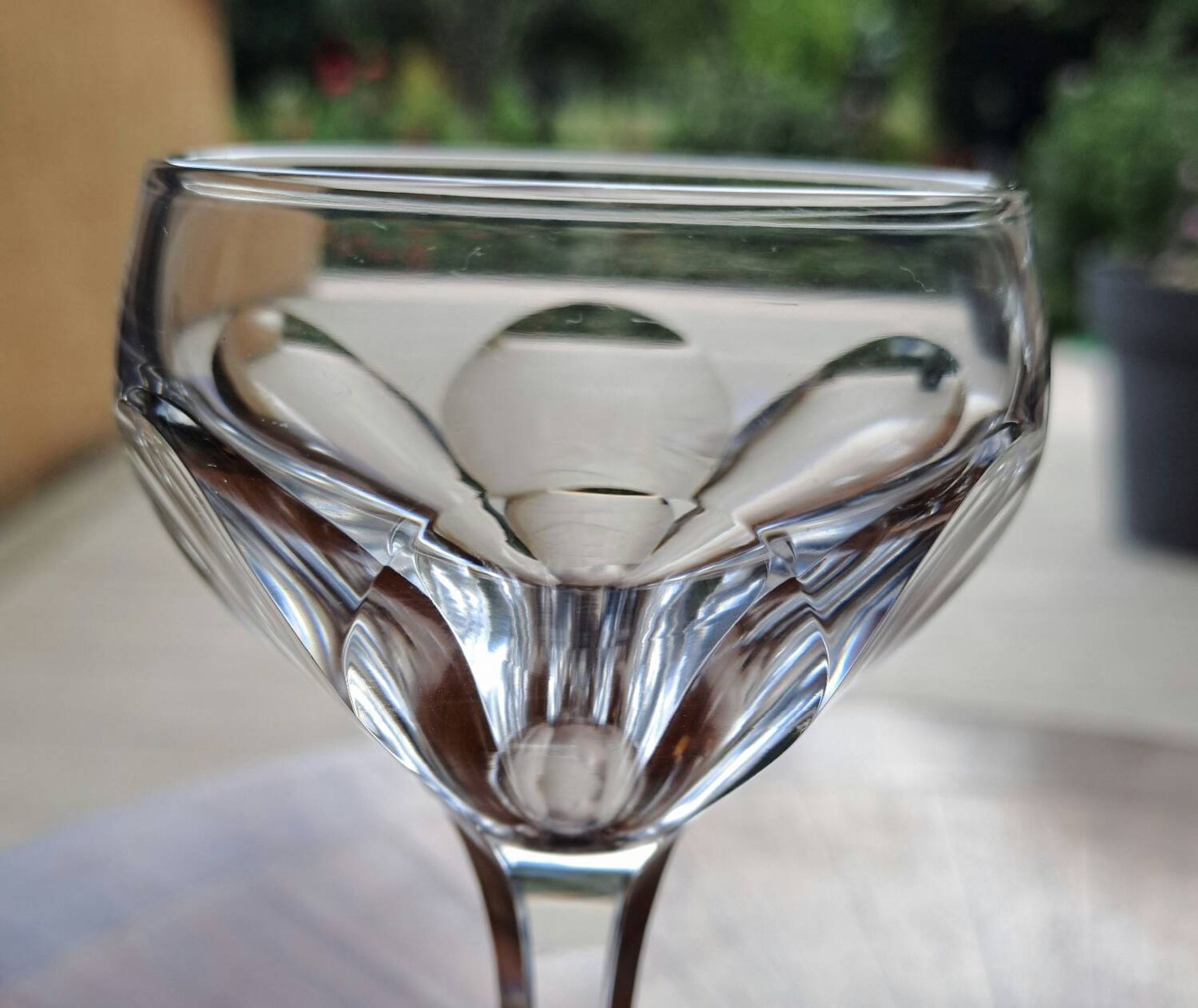 5 verres en cristal Saint Louis modèle Bristol h 15.5 cm