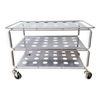 Desserte roulante , chariot métal Niels Gammelgaard vintage