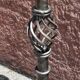 Candle holder or wrought iron candlestick (Height 41 cm)