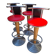 Suite de 4 tabourets de bar bistrot vintage 1970 Design München