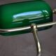 Lampe de banquier socle en marbre vert
