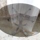 Table ronde verre et chrome design 70