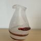 Vintage miniature vase in bubbled glass paste