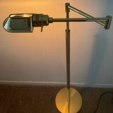 Brass reading floor lamp from the 1970s