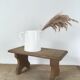 Vintage wooden footrest stool