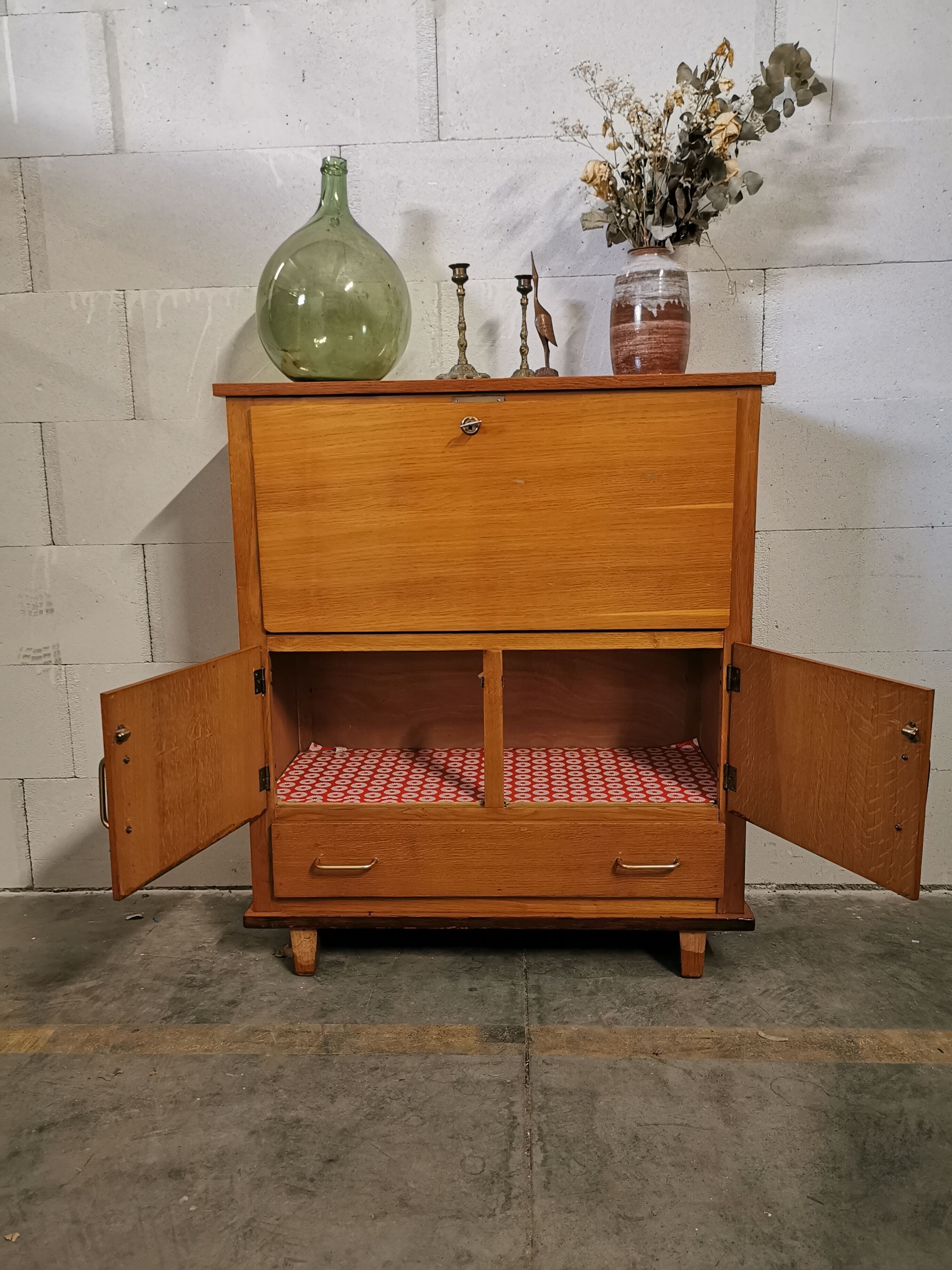 Secrétaire vintage bas