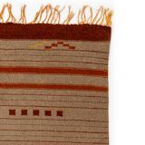 Scandinavian Art Deco/Functionalism Flat Weave Rug. 242 (274 incl. fringes) x 154 cm
