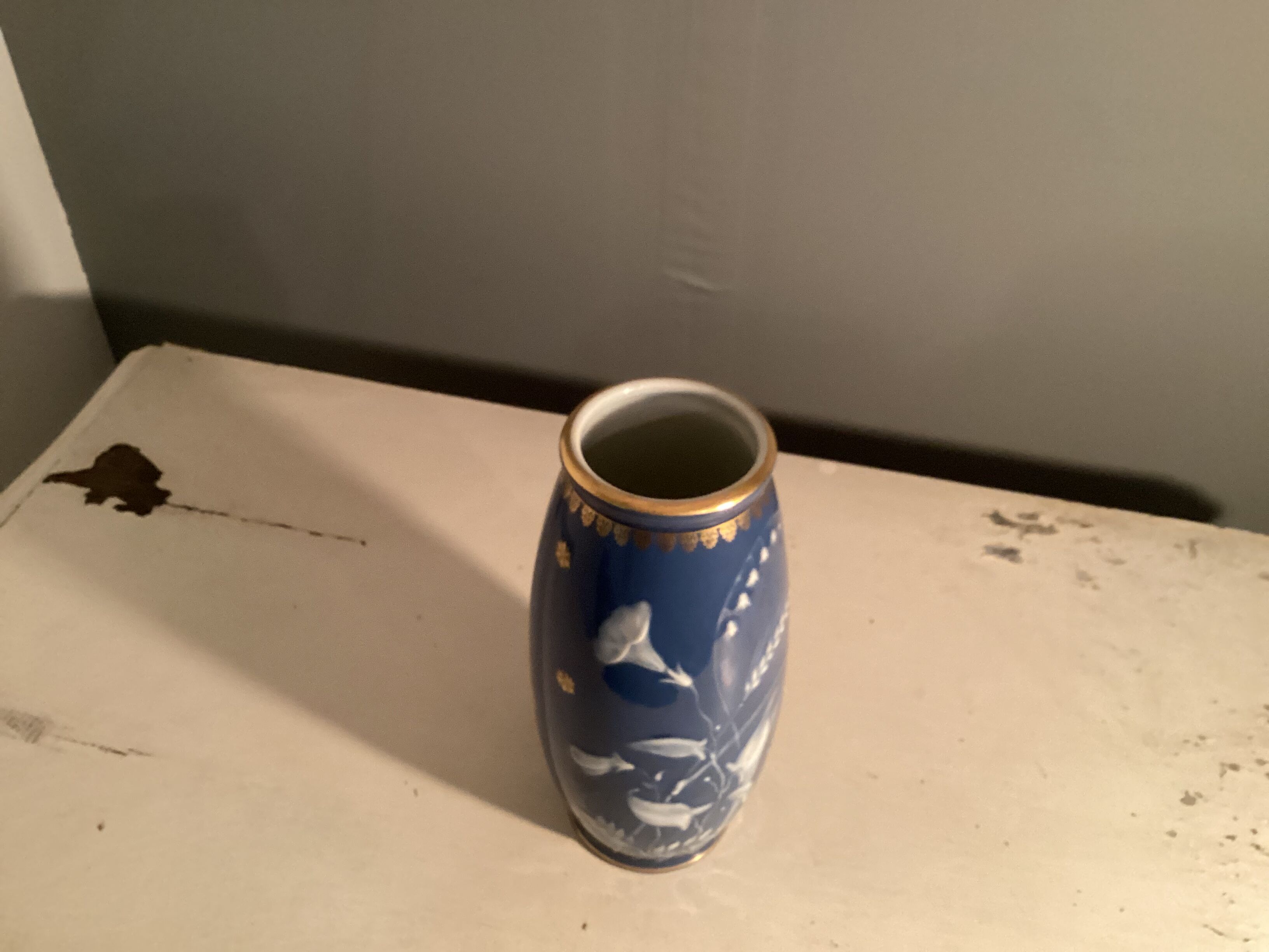 Limoges porcelain vase