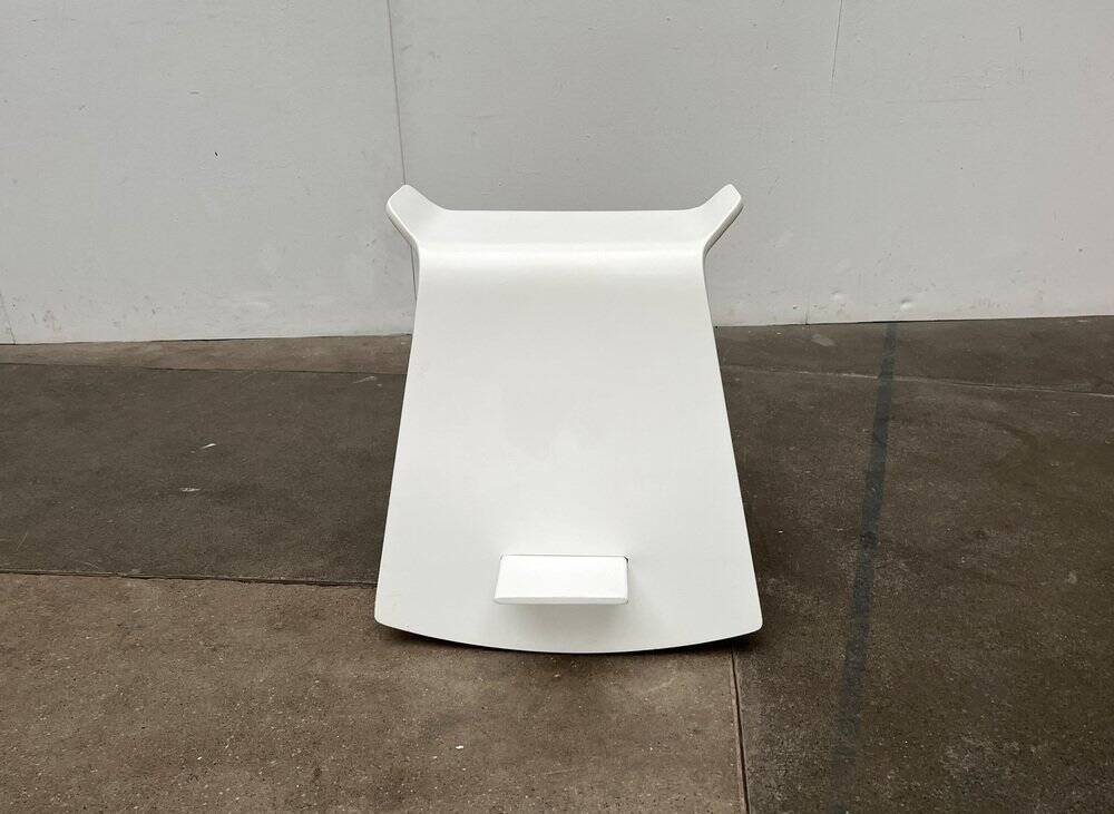 Minimalist Danish rocking stool by Michael C. Poulsen