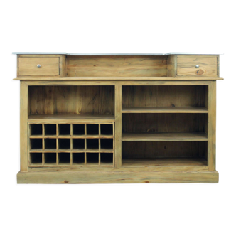 Industrial bar in solid wood